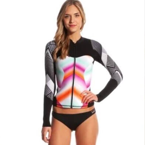 NWOT Roxy Pop Surf 2mm Neoprene Jacket • Size 4 • Wetsuit - Picture 7 of 8